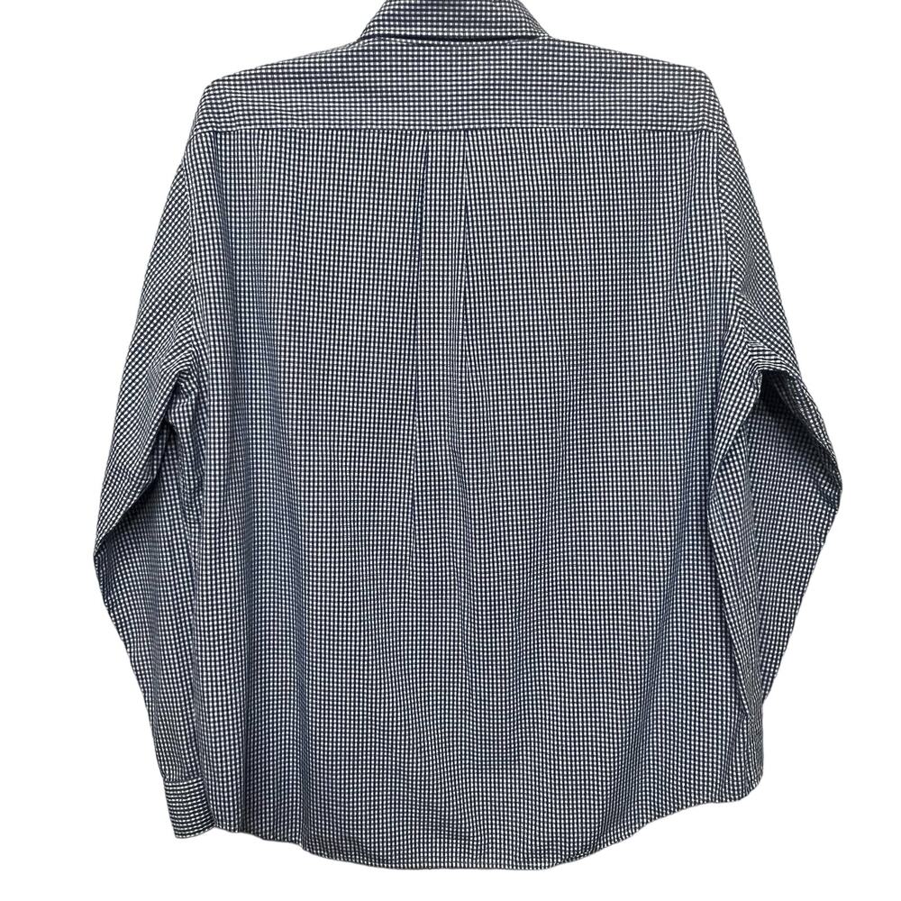 Abercrombie & Fitch Muscle Shirt mens XL blue/ white check button down - Picture 4 of 6